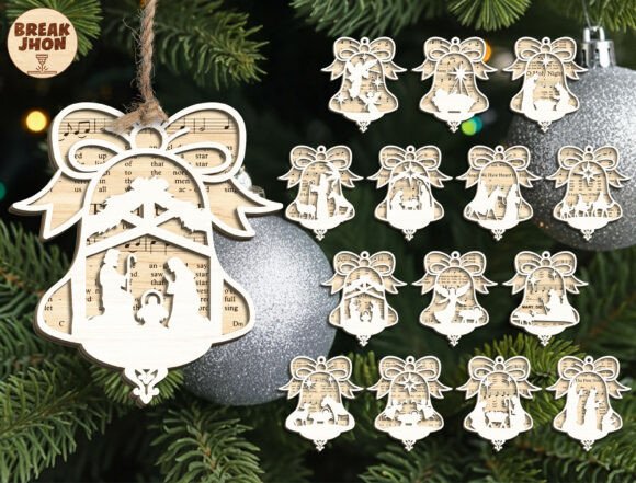 Christian Christmas Ornament Laser Cut — Winter Amp