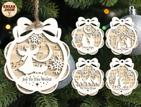 Christian Christmas Ornament SVG — Winter Amp