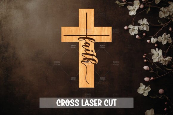Christian Cross Silhouette, Laser Cut — Other Home Decor