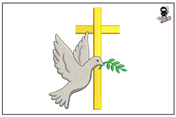 Christian Cross with Dove — Religion Amp