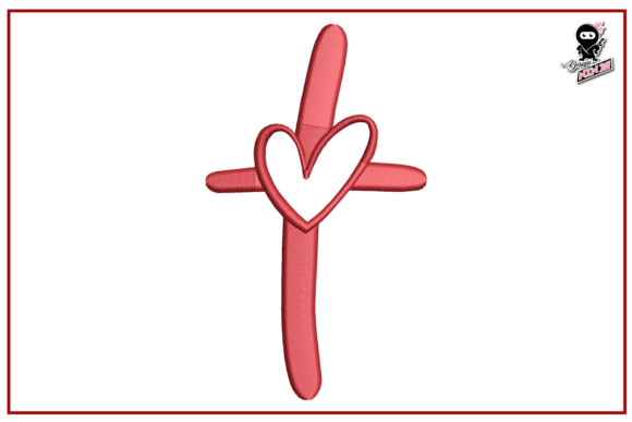 Christian Cross with Heart — Religion Amp