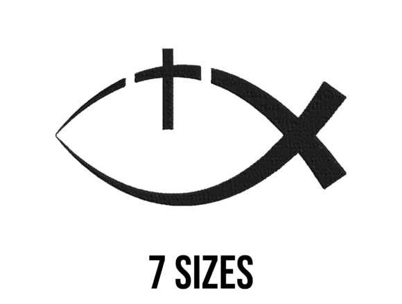 Christian Fish Embroidery Design for Work