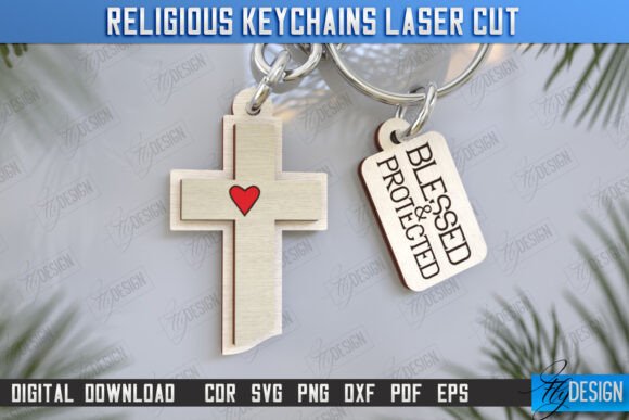 Christian Keychain Laser Cut 3D Keyring — Keychains for Local Branding