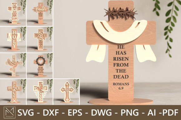 Christian Standing Cross Laser Cut SVG: Other Celebrations