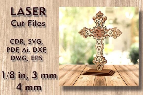 Cross Laser Cut Files Christian Decor Ornaments