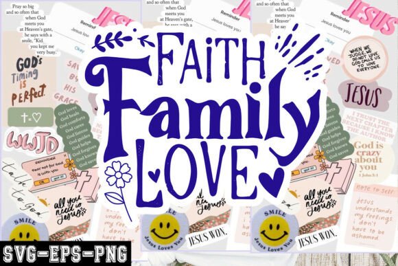 Faith Family Love SVG for Crafts