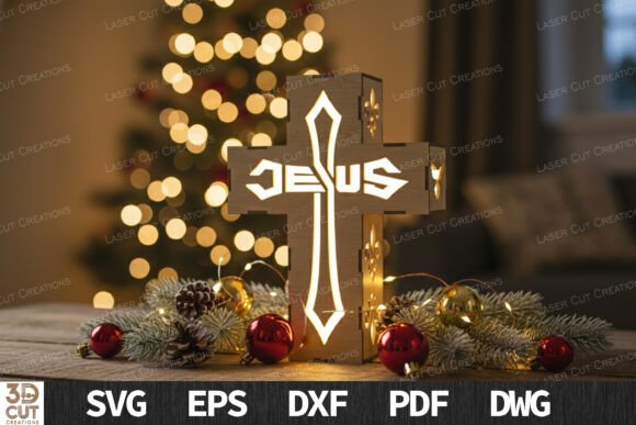 Jesus Cross Light Box SVG — Winter Amp Design Asset Review