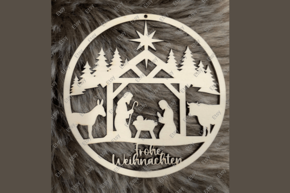 Laser Cut Nativity Star Ornament — Winter Amp