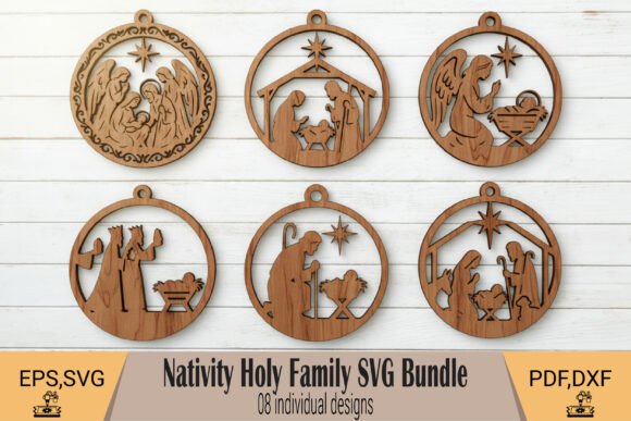 Nativity Holy Family SVG Bundle — Winter Amp