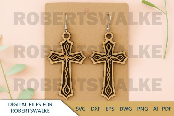 Peace Dove Earrings SVG