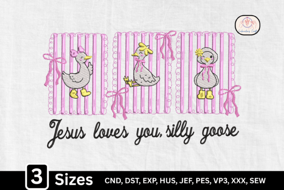 Preppy Girly Silly Goose Jesus Loves You | Religion Amp